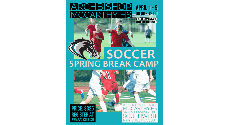 Soccer Spring Camps April 1-5