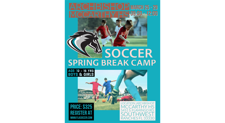 Spring Soccer Camp Mar 25-29